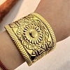 304 Stainless Steel Cuff Bangles for Women BJEW-D363-02B-G-1