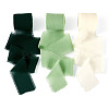 3 Rolls Polyester Raw Edges Ribbons SRIB-TAC0002-26F-1