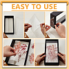 Rectangle Double Sided Clear Acrylic with Wood Display Cases ODIS-WH0038-237C-3