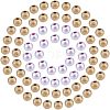 Spray Painted Natural Wood Beads WOOD-NB0001-18-1