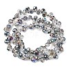 Transparent Electroplate Glass Beads Strands EGLA-F152A-FR06-4