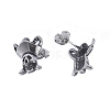 Retro 304 Stainless Steel Stud Earrings EJEW-L248-024AS-2