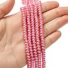 Eco-Friendly Spray Painted Glass Rondelle Bead Strands DGLA-L003-3x5mm-26-4