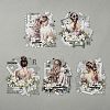 6Pcs 5 Styles DIY Figure Picture Stickers STIC-U004-01F-3