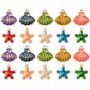 50Pcs 10 Styles Alloy Enamel Pendants ENAM-CJ0003-94-1