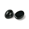 Synthetic Black Stone Cabochons G-A094-01B-38-2