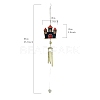 Halloween Castle Alloy & Iron & Eanmel Wind Chime PW-WG3109F-01-1