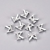 Alloy Slide Charms PALLOY-WH0066-21K-2