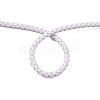 Braided Cowhide Leather Cord NWIR-N005-01R-3mm-4