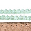 Transparent Half Spray Painted Glass Beads Strands GLAA-Q110-02A-02-4
