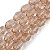 Transparent Glass Beads Strands EGLA-N013-T8mm-D23-1
