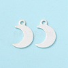 925 Sterling Silver Moon Chain Extender Drops STER-P053-06S-2
