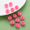 Transparent Crackle Acrylic Beads MACR-S373-66B-N09-6