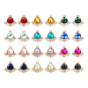 24Pcs 12 Colors Glass Rhinestone Pendants FIND-TA0001-90-23