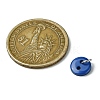 Resin Flat Round 2-Hole Buttons Pendants PALLOY-JF03384-5