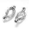 304 Stainless Steel Magnetic Clasps X-STAS-G143-74P-2