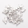 304 Stainless Steel Puppy Silhouette Charms STAS-Q201-T086-1