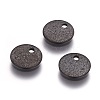 304 Stainless Steel Textured Pendants STAS-I098-01-8mm-B-3