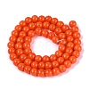 Opaque Solid Color Glass Beads Strands X-GLAA-T032-P6mm-18-3