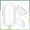 Glass Cloche Dome Covers GLAA-WH0057-07-3