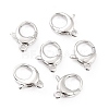 Brass Lobster Claw Clasps X-KK-D065-02P-1
