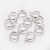 Brass Huggie Hoop Earring Findings X-KK-L179-04P-A-1