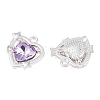 Y2K Style Alloy & Glass Pendants GL-CBA1FD3-03S-01-2