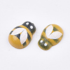 Spray Painted Wooden Cabochons WOOD-Q033-04A-2