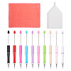 10Pcs 10 Colors ABS Plastic Nail Art Rhinestones Pickers Beadable Pens DIY-TA0014-97-1