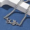 304 Stainless Steel Link Bracelets BJEW-Z107-01P-2