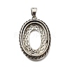 Brass Pendant Cabochon Settings KK-M313-22AS-1