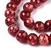 Drawbench Glass Round Beads GLAD-WH0001-01-15-3