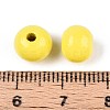 Spray Painted Round Natural Schima Wood Beads WOOD-A018-8mm-04-3