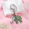 Alloy Rhinestone Keychain KEYC-YW00178-03-1