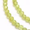 Natural Peridot Beads Strands G-F509-12-3mm-4