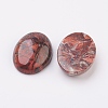 Natural Brecciated Jasper Flat Back Cabochons G-G741-18x25mm-02-2