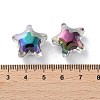 UV Plating Rainbow Iridescent Acrylic Beads OACR-H112-20B-3