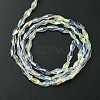 Transparent Electroplate Glass Beads Strands GLAA-K064-05A-AB03-2