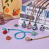 Braided Waxed Cotton Thread Cords Macrame Pouch Necklace Making AJEW-SW00022-08-4