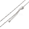Brass Link Chain Necklaces NJEW-K123-03P-1