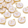 Golden Plated Alloy Charms X-ENAM-S118-01Y-4