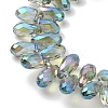 Electroplate Glass Beads Strands EGLA-B006-01A-HR02-3
