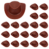 30Pcs Plastic Mini Western Cowboy Cowgirl Hat FIND-PH0027-72-1