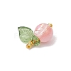 30Pcs 10 Colors Crackle Glass Pendants PALLOY-JF04168-01-6