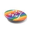 Love is Love Rainbow Iron Brooch X-JEWB-P009-C04-3