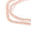 Transparent Glass Beads Strands GLAA-F094-A18-3