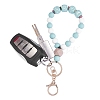 Silicone Round Beaded Keychain Wristlet KEYC-SW00006-02-1