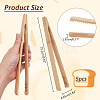 Bamboo Cooking Tongs AJEW-WH0270-205-2