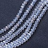 Electroplate Glass Beads Strands X-EGLA-A034-T6mm-B02-1
