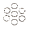 304 Stainless Steel Closed Jump Rings STAS-G393-06P-07-1